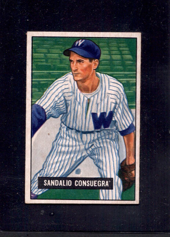 1951 Sandalio Sandy Consuegra Bowman #96 Senators Rookie Baseball Card - RSA