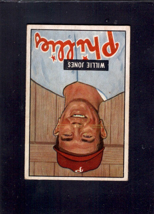 1951 Willie Jones Bowman #112 Phillies Baseball Card - RSA