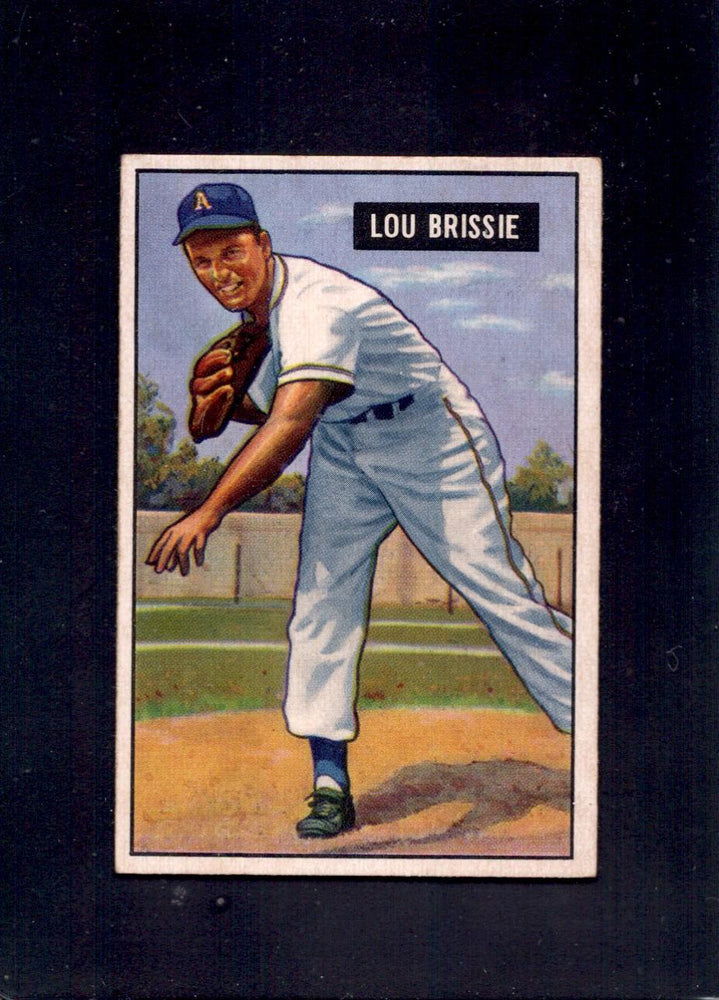 1951 Lou Brissie Bowman #155 Indians Baseball Card - RSA