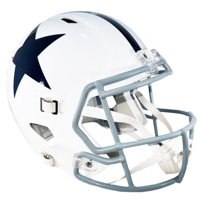 Michael Irvin Signed Dallas Cowboys Throwback 60-63 Speed Full-Size Replica Football Helmet (Beckett)