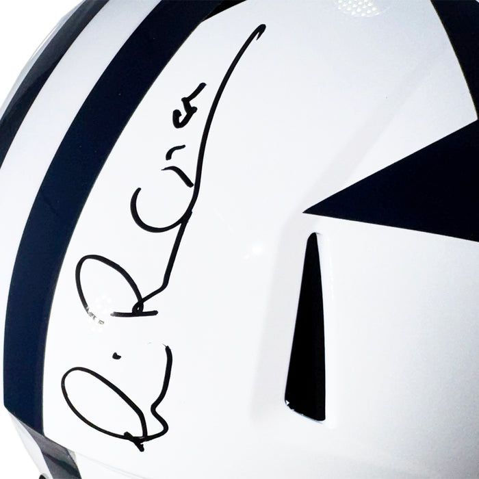 Michael Irvin Signed Dallas Cowboys Throwback 60-63 Speed Full-Size Replica Football Helmet (Beckett)