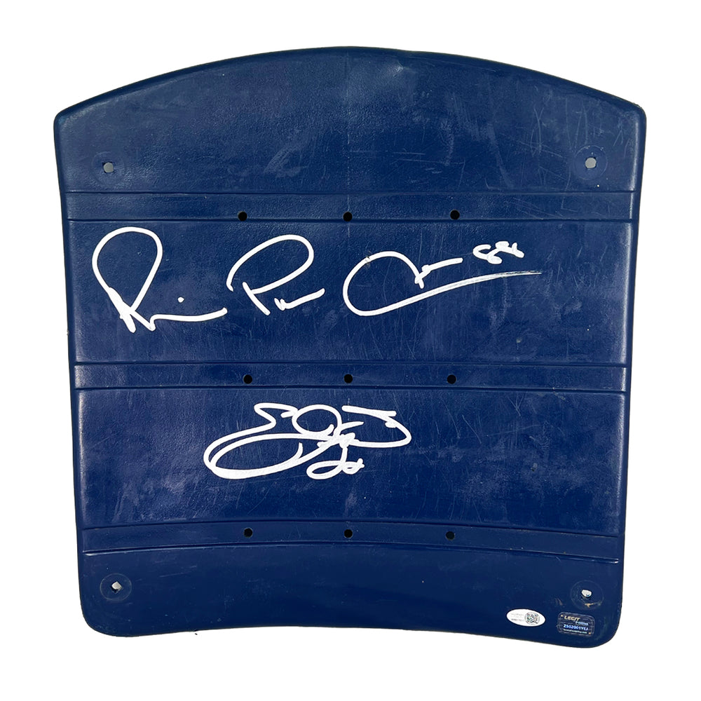 Michael Irvin and Emmitt Smith Signed Texas Stadium Seatback (JSA WB877011)