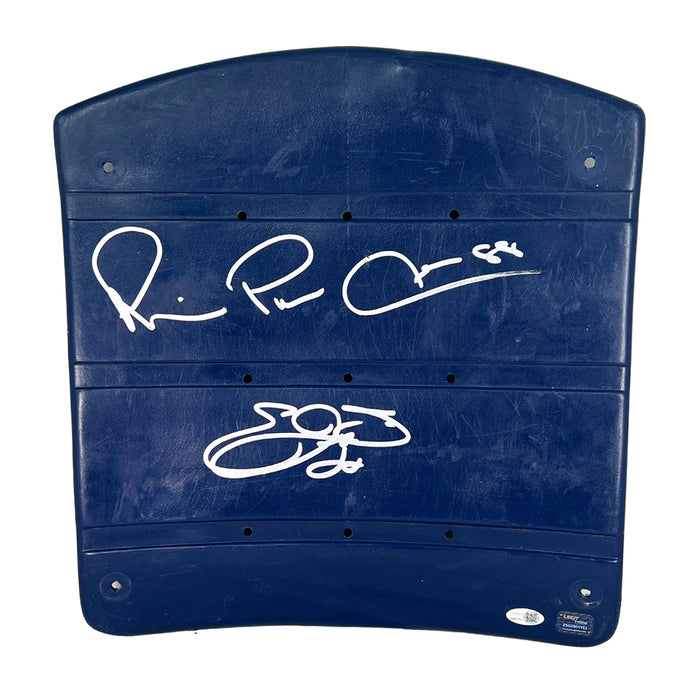 Michael Irvin and Emmitt Smith Signed Texas Stadium Seatback (JSA WB877011)