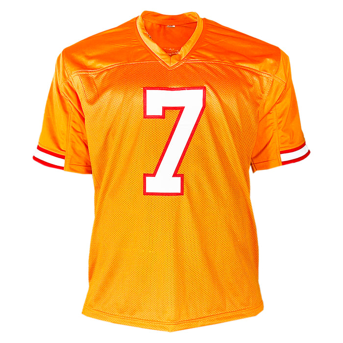 Bucky Irving Signed Tampa Bay Orange Football Jersey (Beckett)