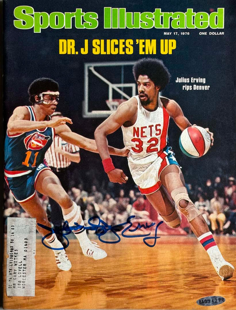 Julius Erving Signed Sports Illustrated 5/17/1976 Issue (JSA)