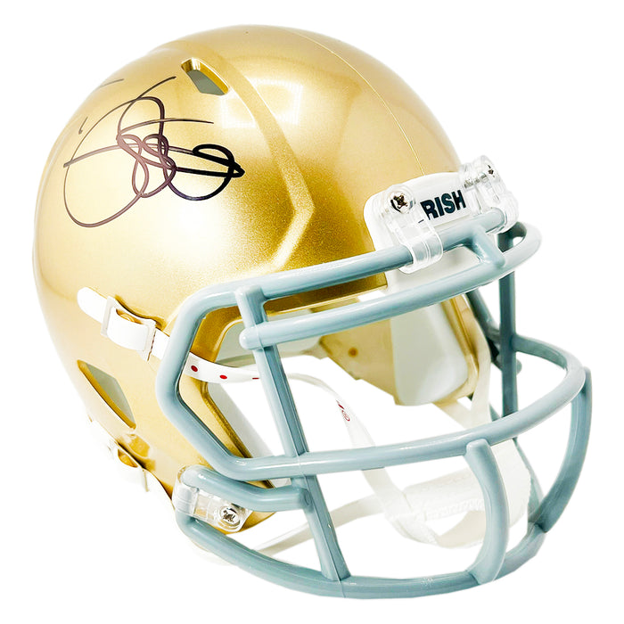Rocket Ismail Signed Notre Dame Fighting Irish Speed Mini Football Helmet (JSA)