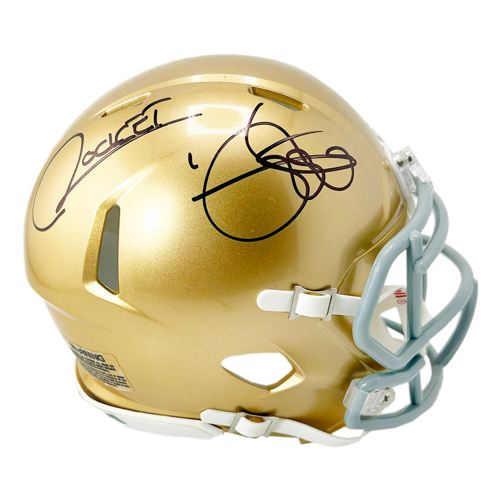 Rocket Ismail Signed Notre Dame Fighting Irish Speed Mini Football Helmet (JSA)