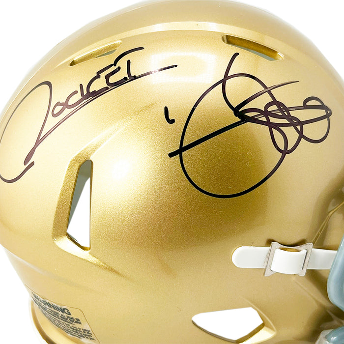 Rocket Ismail Signed Notre Dame Fighting Irish Speed Mini Football Helmet (JSA)