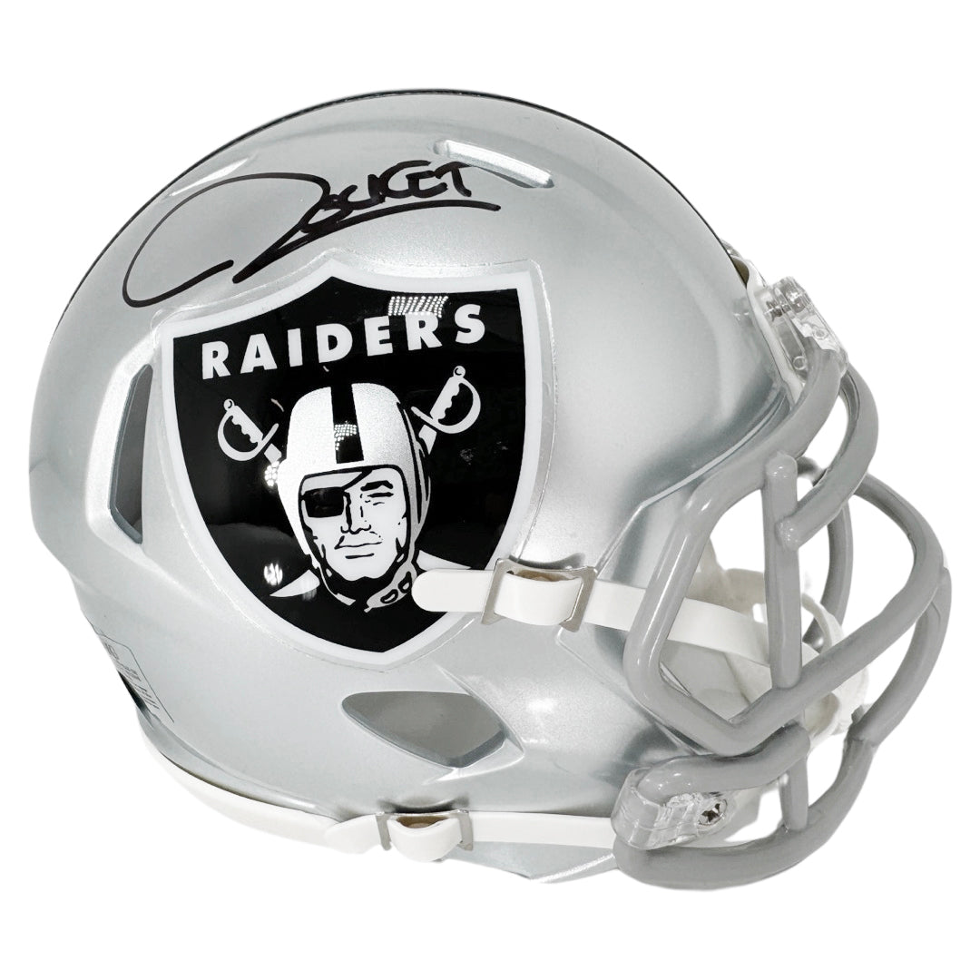 Darren Waller Signed Raiders Full-Size Matte Black Helmet Inscribed Viva Las Vegas Jsa Hologram