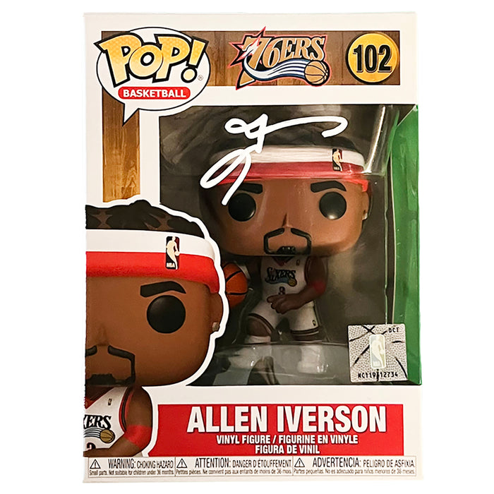 Allen Iverson Signed Philadelphia 76ers Funko POP Vinyl Figure (Beckett)