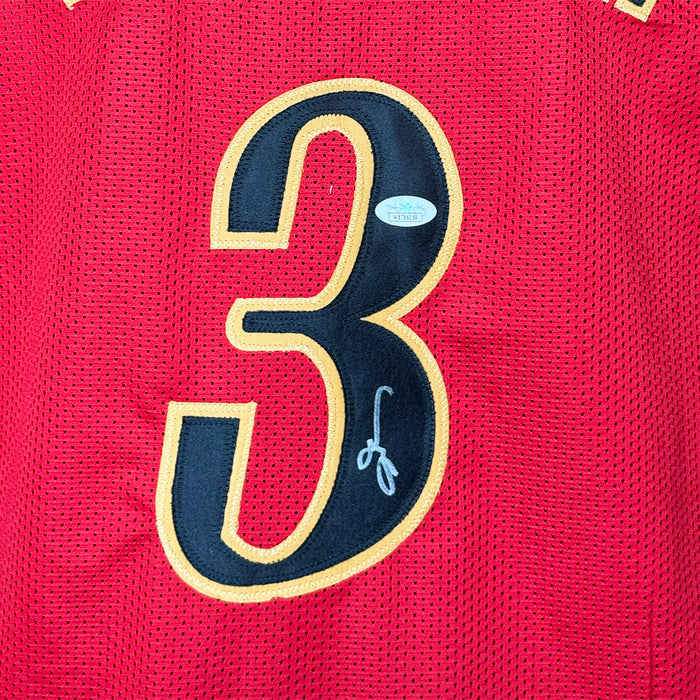 Allen Iverson Signed Philadelphia Red Throwback Basketball Jersey (JSA)