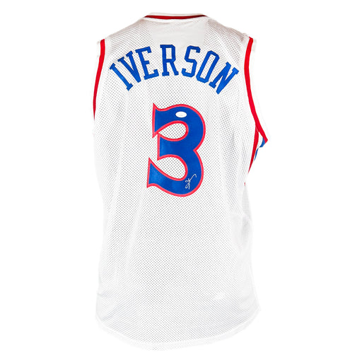 Allen Iverson Signed Philadelphia Pro White Basketball Jersey (JSA)