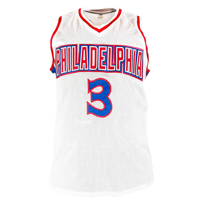 Allen Iverson Signed Philadelphia Pro White Basketball Jersey (JSA)