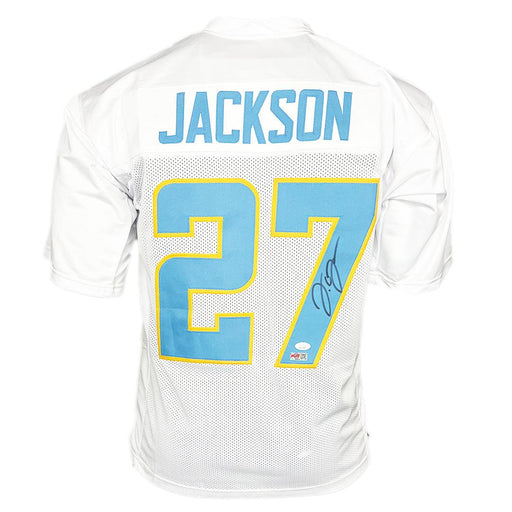 JC Jackson Signed Los Angeles White Football Jersey (JSA) - RSA