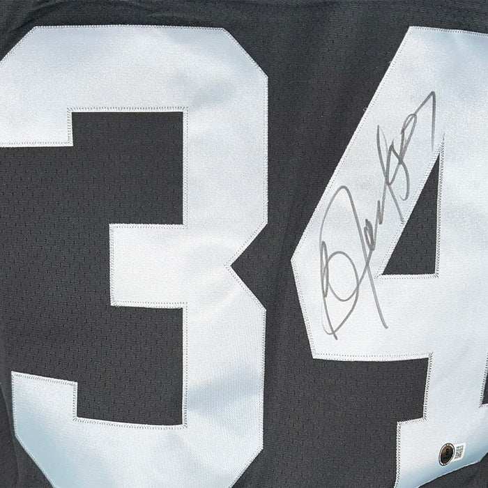 Bo Jackson Signed Authentic Los Angeles Raiders Black Football Jersey (Beckett)