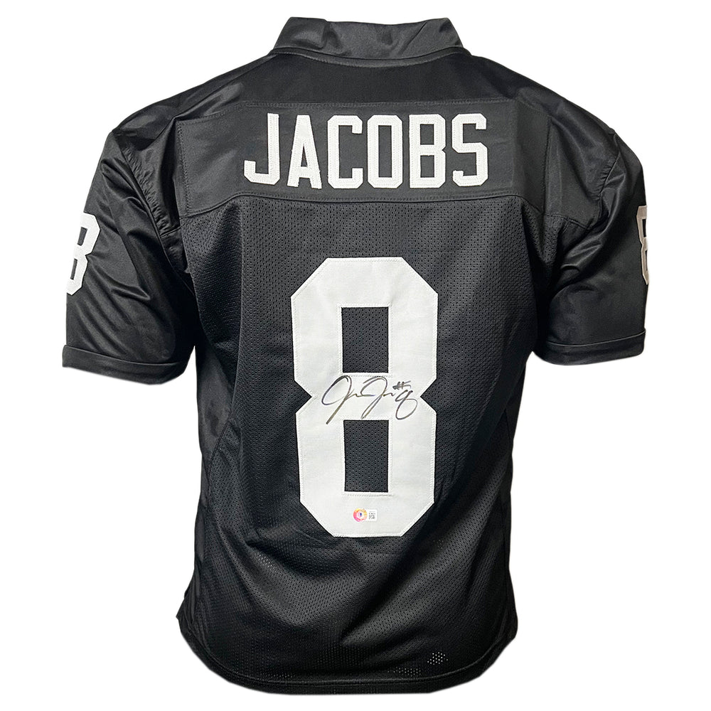 Josh Jacobs Signed Las Vegas Black Football Jersey (Beckett)