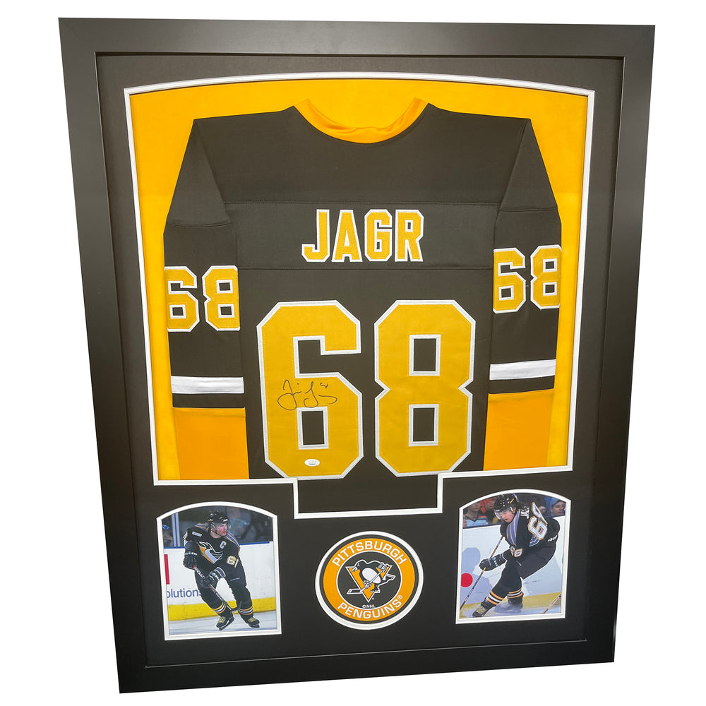 Jaromir Jagr Autographed Framed Penguins Jersey
