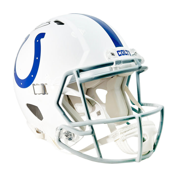 Edgerrin James Signed Indianapolis Colts Authentic Speed Full-Size Football Helmet (Beckett)