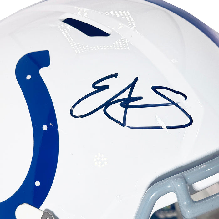 Edgerrin James Signed Indianapolis Colts Speed Full-Size Replica Football Helmet (JSA)