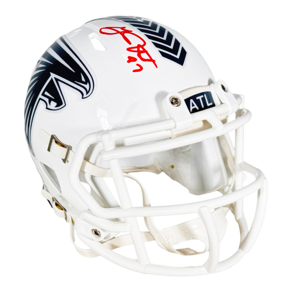 football helmet atlanta Grady Jarrett Signed Atlanta Falcons Salute to Service 2024 Mini Footb — RSA