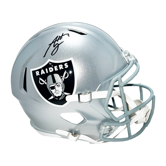 Ashton Jeanty Signed Las Vegas Raiders Speed Full-Size Replica Football Helmet (Beckett)