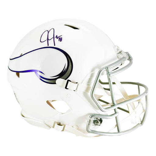 Justin Jefferson Signed Minnesota Vikings Authentic Alt 2024 Speed Full-Size Football Helmet (Beckett)