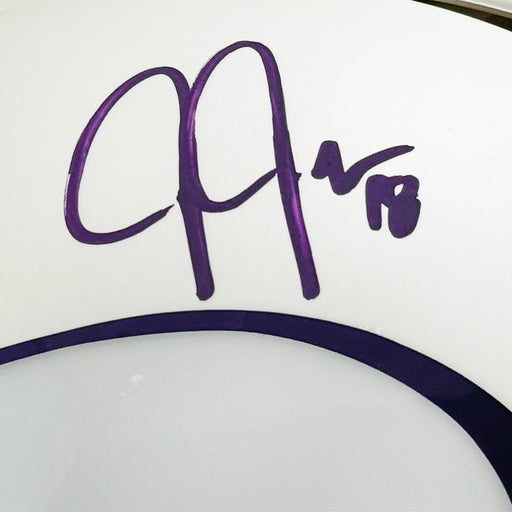 Justin Jefferson Signed Minnesota Vikings Authentic Alt 2024 Speed Full-Size Football Helmet (Beckett)