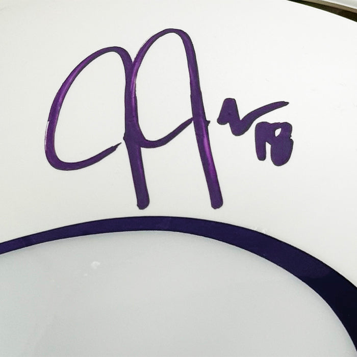 Justin Jefferson Signed Minnesota Vikings Authentic Alt 2024 Speed Full-Size Football Helmet (Beckett)
