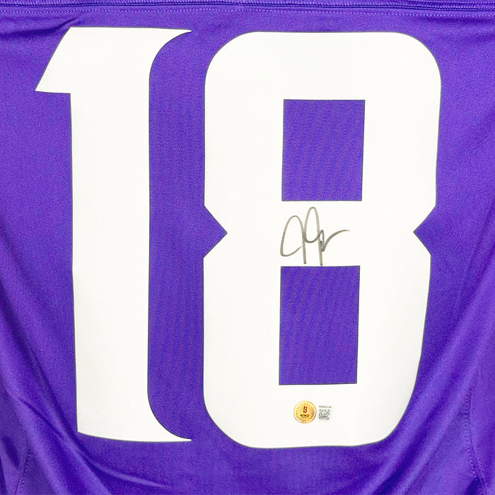 Justin Jefferson Signed Authentic Minnesota Vikings Purple Football Jersey (Beckett)