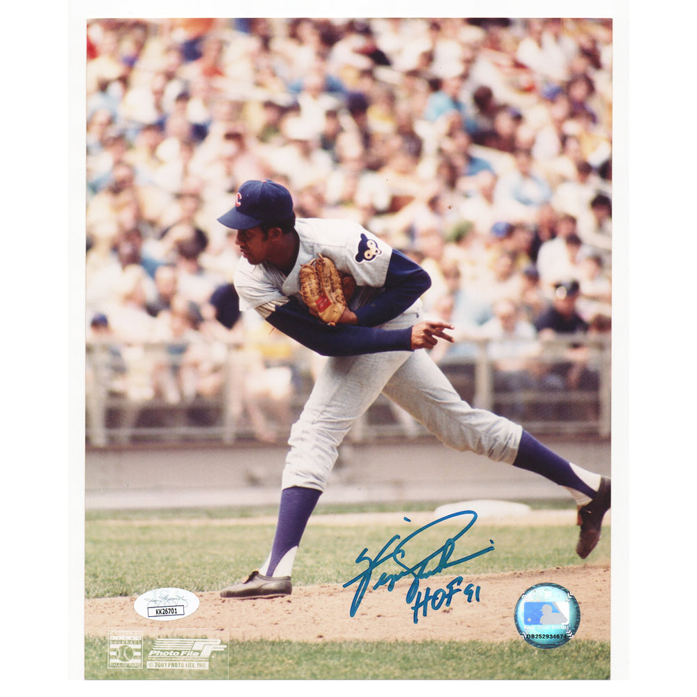 Ferguson Jenkins Signed HOF 91 Chicago Pose 3 Baseball 8x10 Photo (Beckett)