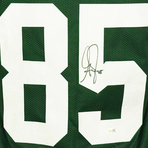 Greg Jennings Signed Green Bay Green Football Jersey (JSA)