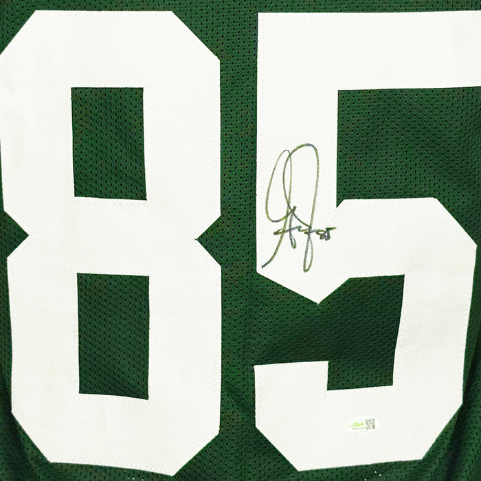 Greg Jennings Signed Green Bay Green Football Jersey (JSA)