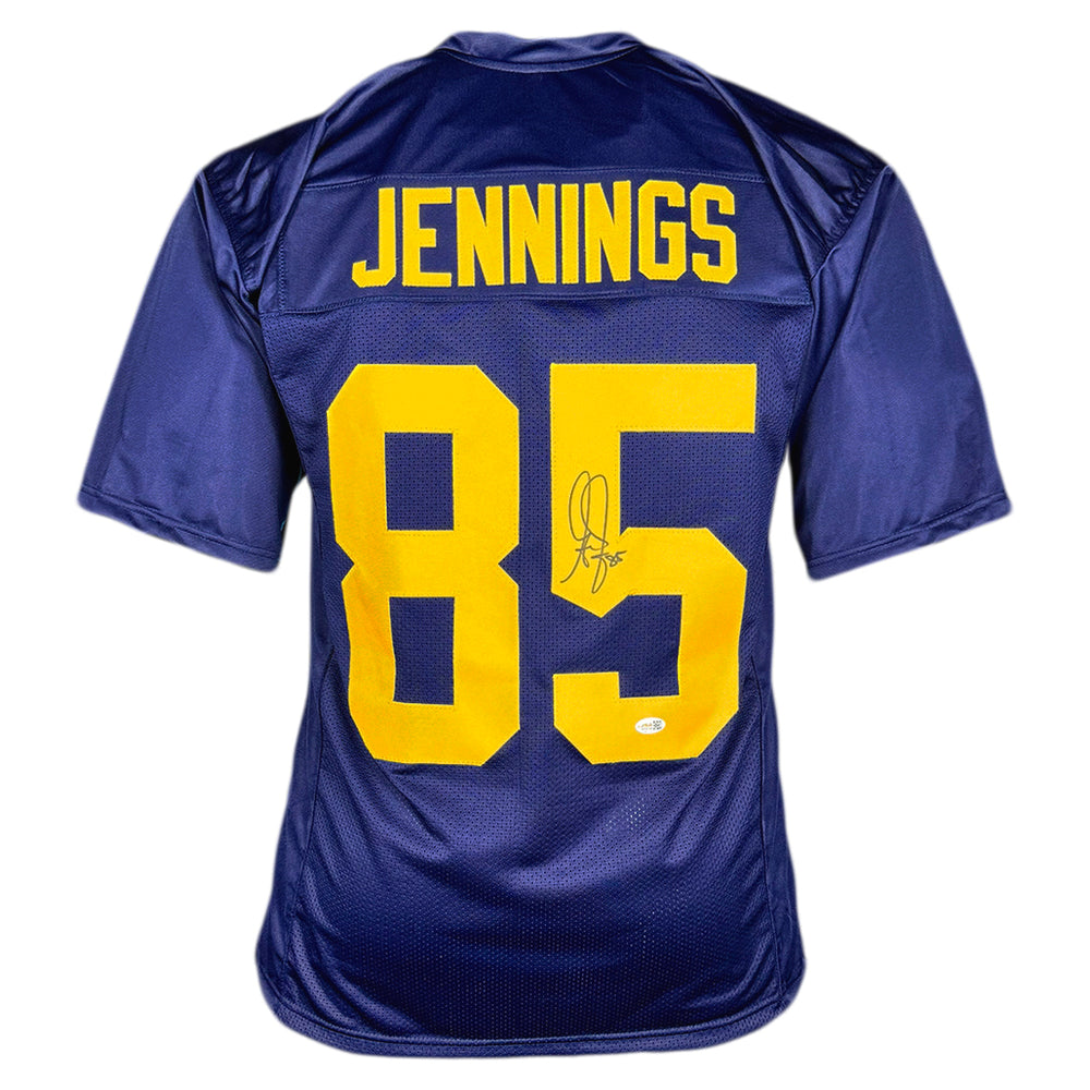 Greg Jennings Signed Green Bay Navy Football Jersey (JSA)