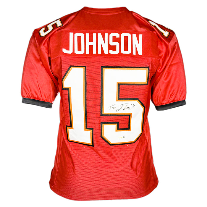 Tez Johnson Signed Tampa Bay Red Football Jersey (JSA)