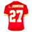 Larry Johnson Signed Kansas City Red Football Jersey (Beckett)