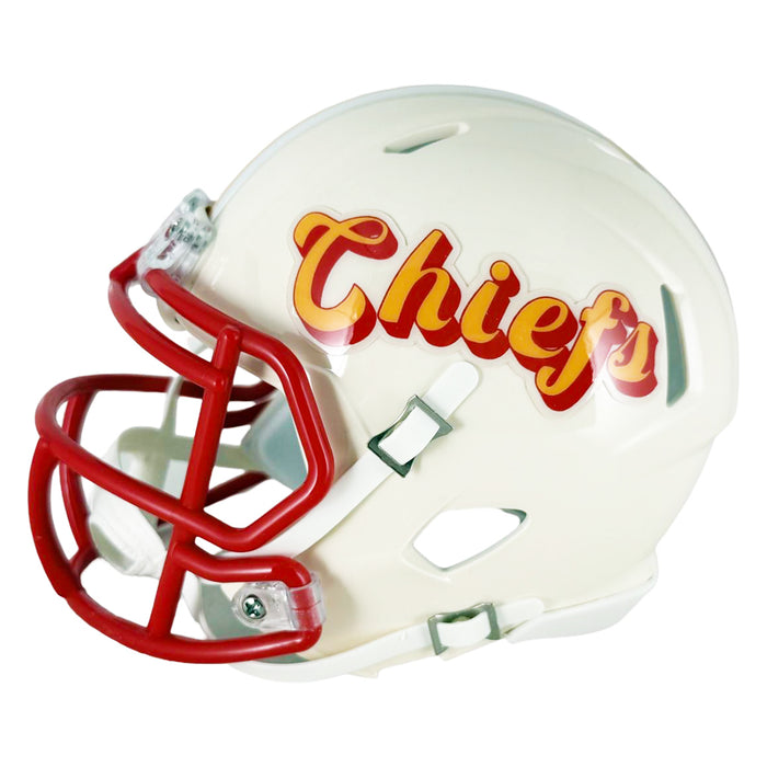 Larry Johnson Signed Kansas City Chiefs Retro Speed Mini Football Helmet (JSA)