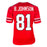 Billy "White Shoes" Johnson Signed Atlanta Red Football Jersey (JSA)