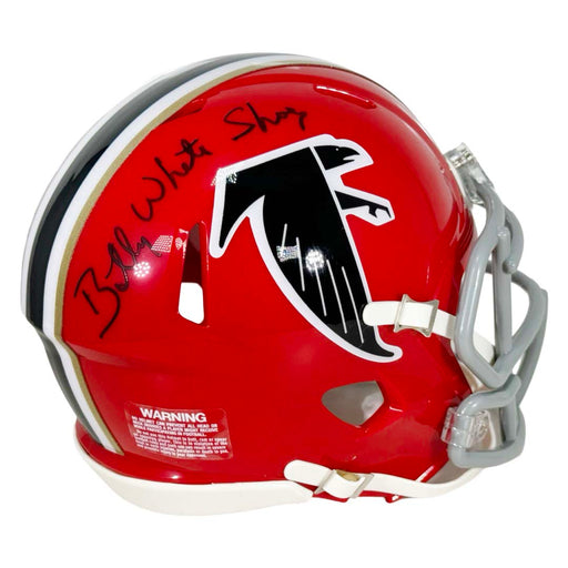 Billy "White Shoes" Johnson Signed Atlanta Falcons Throwback 66-69 Speed Mini Football Helmet (JSA)