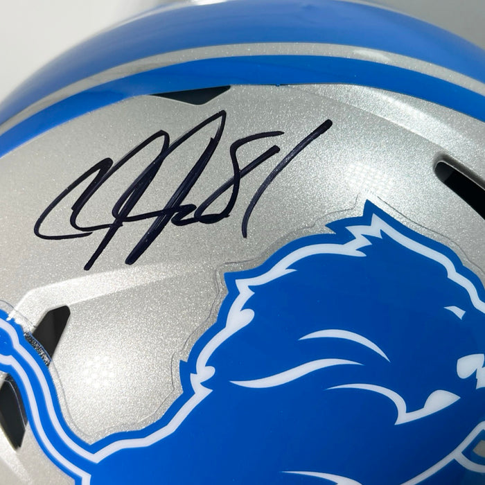 Calvin Johnson Signed Detroit Lions Authentic Speed Full-Size Football Helmet (JSA)