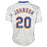 Howard Johnson Signed 86 WSC Inscription New York Grey Baseball Jersey (Beckett) - RSA