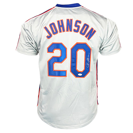 Howard Johnson Signed New York Grey Baseball Jersey (JSA)