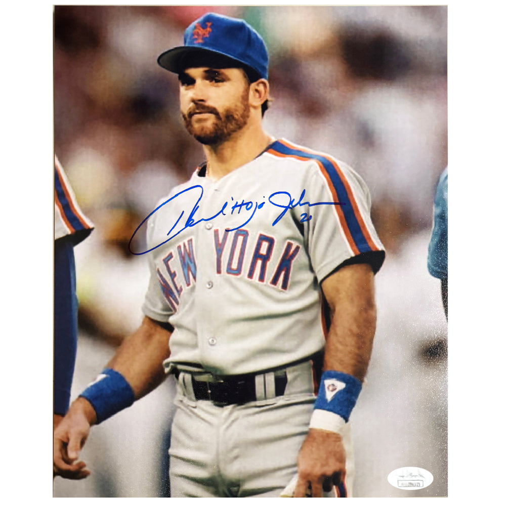 Howard Johnson Signed New York Pose 2 Baseball 8x10 Photo (JSA)