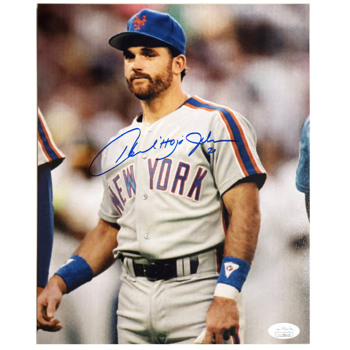 Howard Johnson Signed New York Pose 2 Baseball 8x10 Photo (JSA)