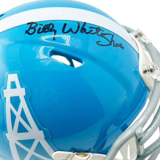Billy "White Shoes" Johnson Signed Houston Oilers Throwback 60-62 Speed Mini Football Helmet (JSA)
