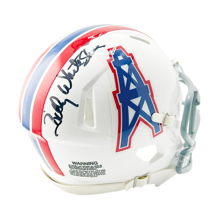 Billy "White Shoes" Johnson Signed Houston Oilers Throwback 75-80 Speed Mini Football Helmet (JSA)
