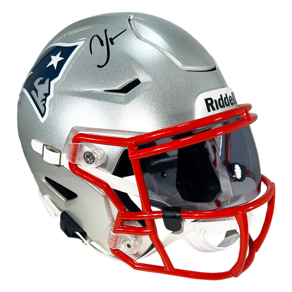 Chad Johnson Signed New England Patriots Midi SpeedFlex Football Helmet (JSA)