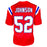 Ted Johnson Signed New England Red Football Jersey (JSA)