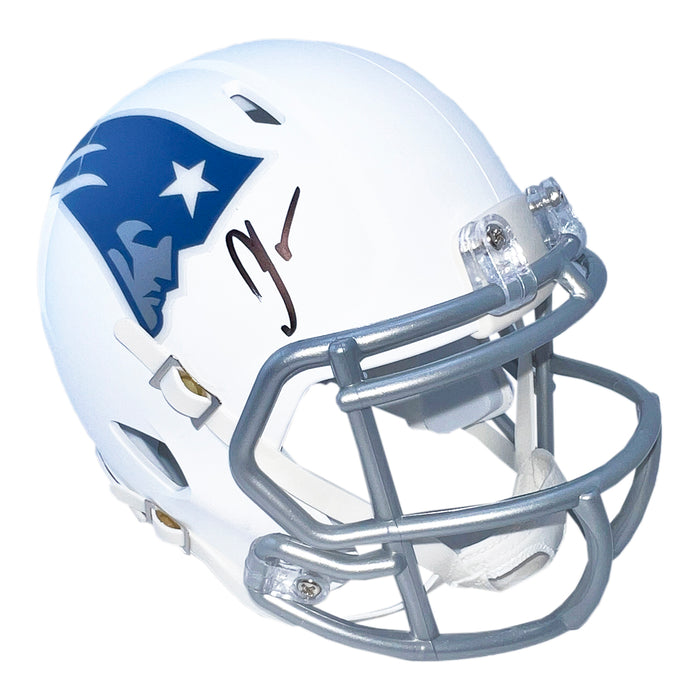 Chad Johnson Signed New England Patriots Rivalries Speed Mini Football Helmet (JSA)