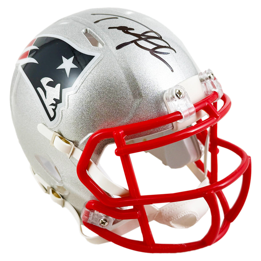 Ted Johnson Signed New England Patriots Speed Mini Football Helmet (JSA)