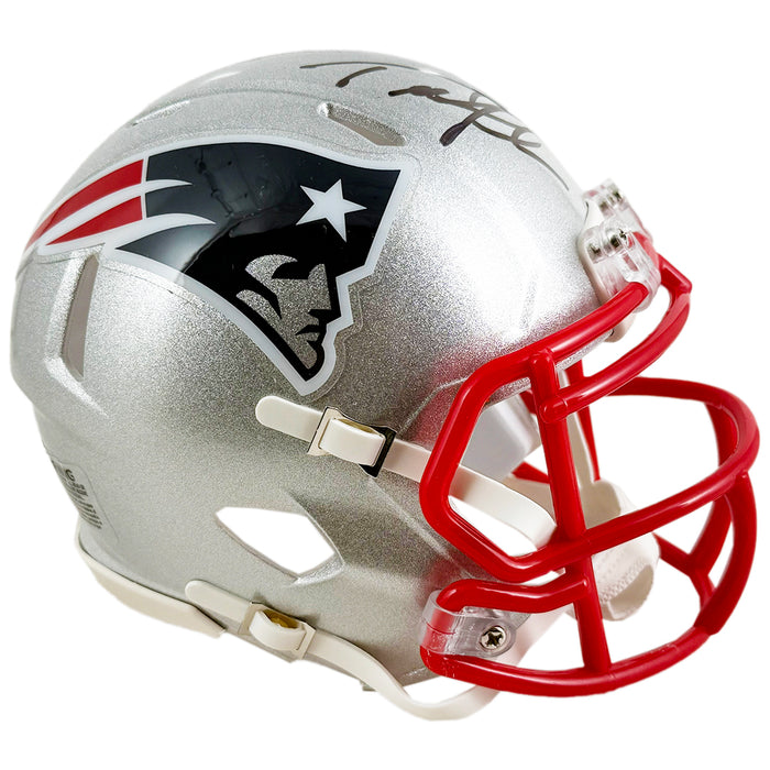 Ted Johnson Signed New England Patriots Speed Mini Football Helmet (JSA)